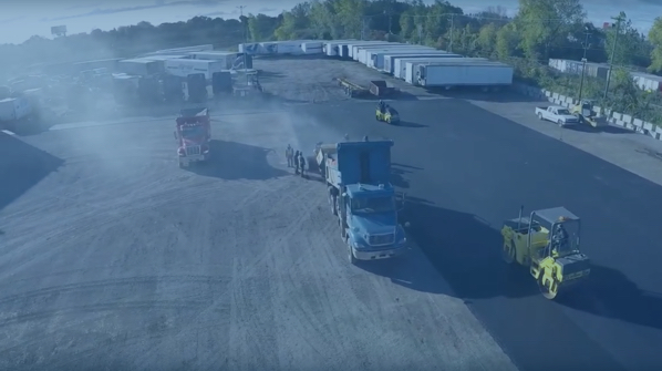 New truck yard in Lachine